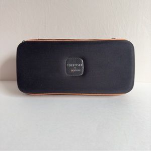 Topstyler Clamshell Curlers  Black and Orange Travel Case for Women Hair Styling